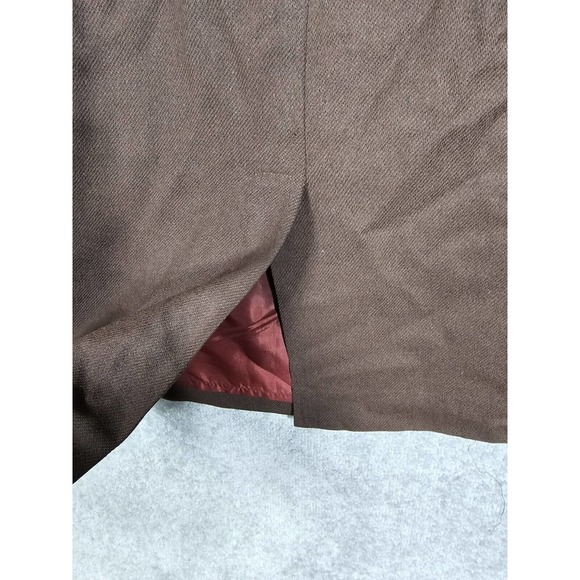 Vintage Michele Wool‎ Long Maxi Skirt Womens Juniors Size 13/14 Brown Lined - Picture 7 of 9